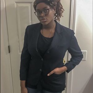 Navy Saville Suit Petite Blazer